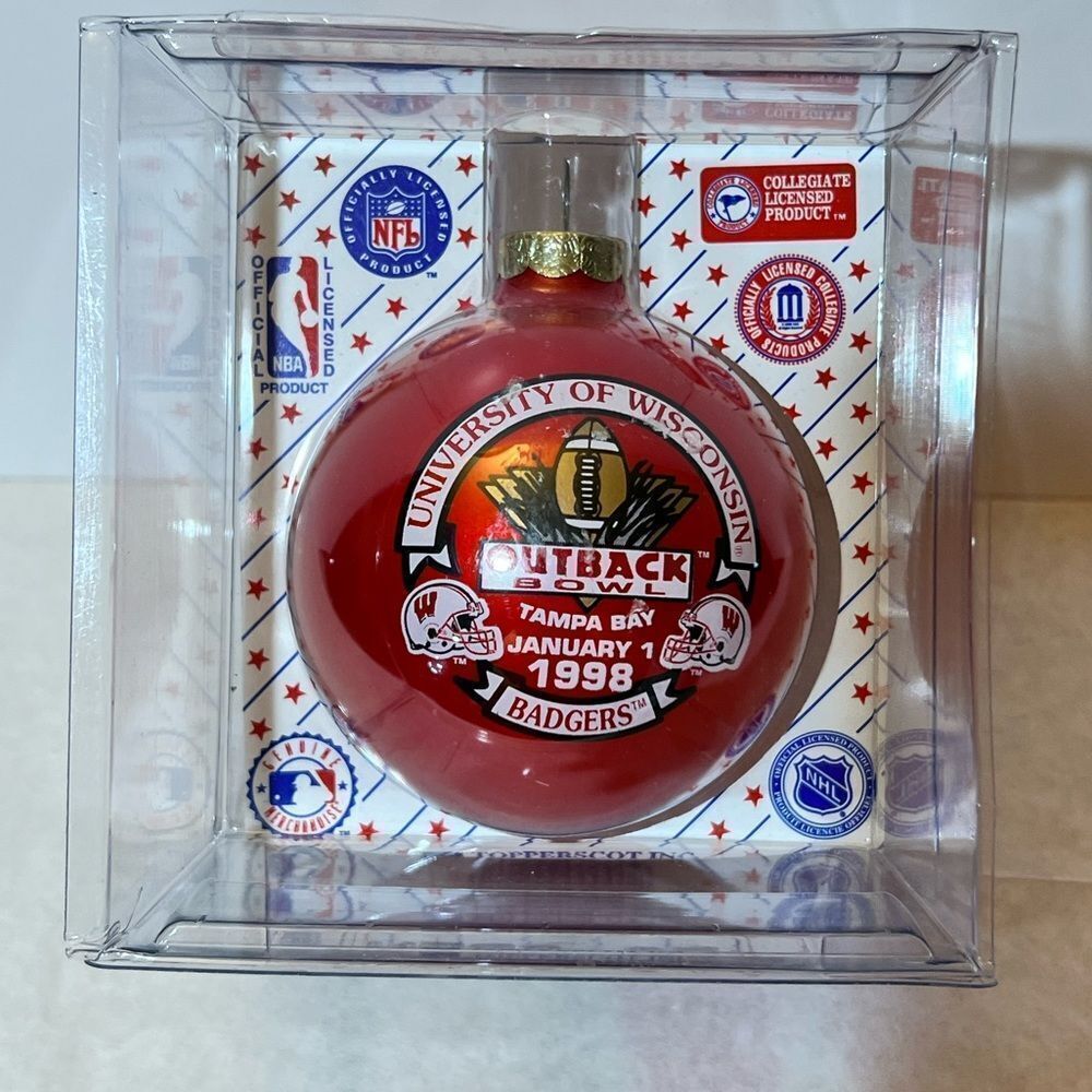 Vintage 1998 University of Wisconsin Outback Bowl Oranament